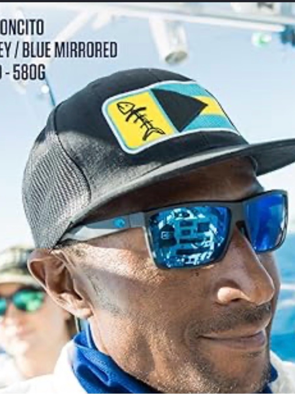 Costa Del Mar Rinconcito black Frame/blue 580P Polarized Lenses New IN BOX - Picture 3 of 5